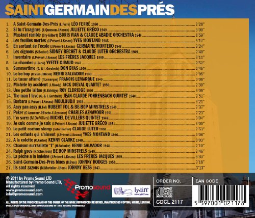 ST GERMAIN DES PRES - Ferre,greco,vian (1 CD)