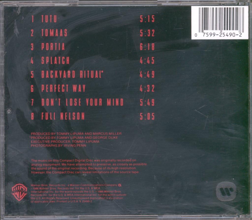 Miles Davis / Tutu - CD (Used)