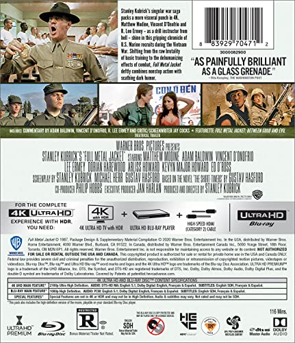 Full Metal Jacket - 4K/Blu-Ray