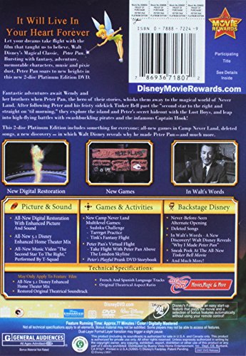Peter Pan (Two-Disc Platinum Edition) - DVD (Used)
