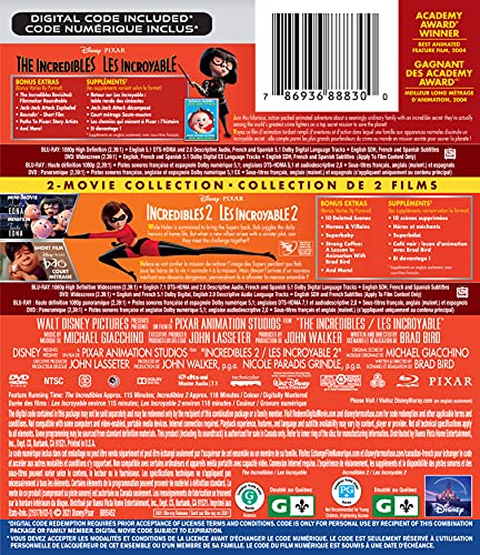 THE INCREDIBLES 2-MOVIE COLLECTION [Blu-ray] (Bilingual)