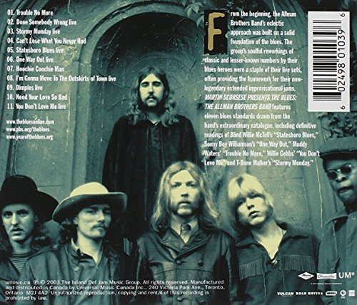 ALLMAN BROTHERS BAND - BLUES MARTIN SCORSESE PRESENT
