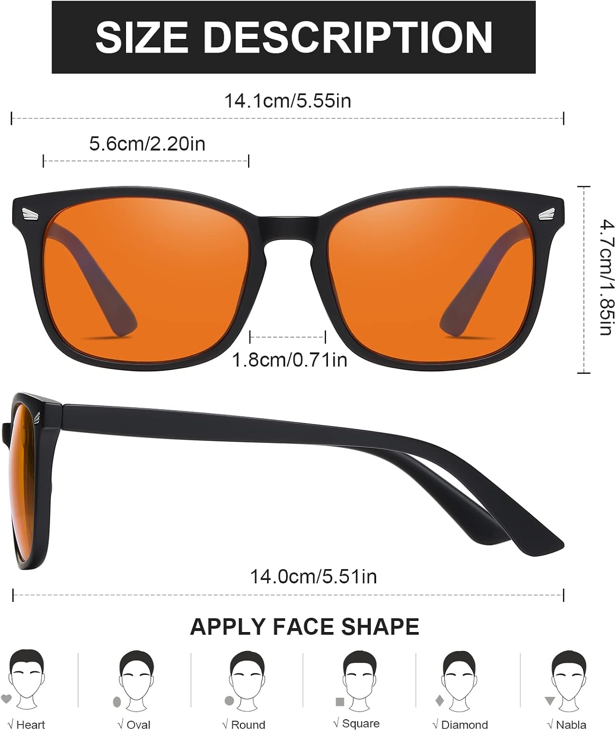 Okany Blue Light Glasses – Gaming & Computer Glasses for Men & Women, Anti-Glare, UV Protection