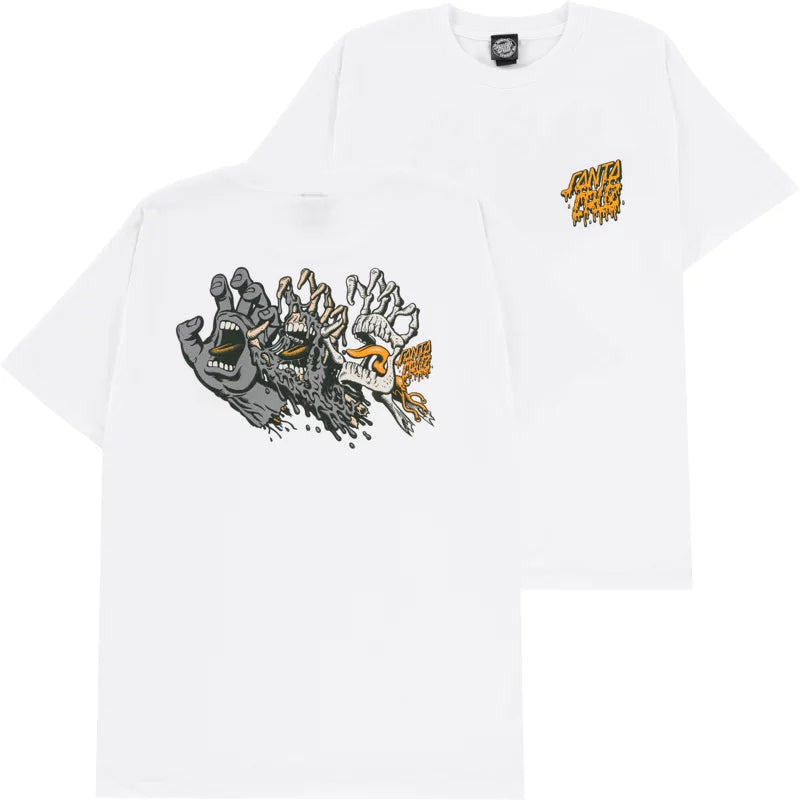 Santa Cruz 'Evolved Hand' Tee - White