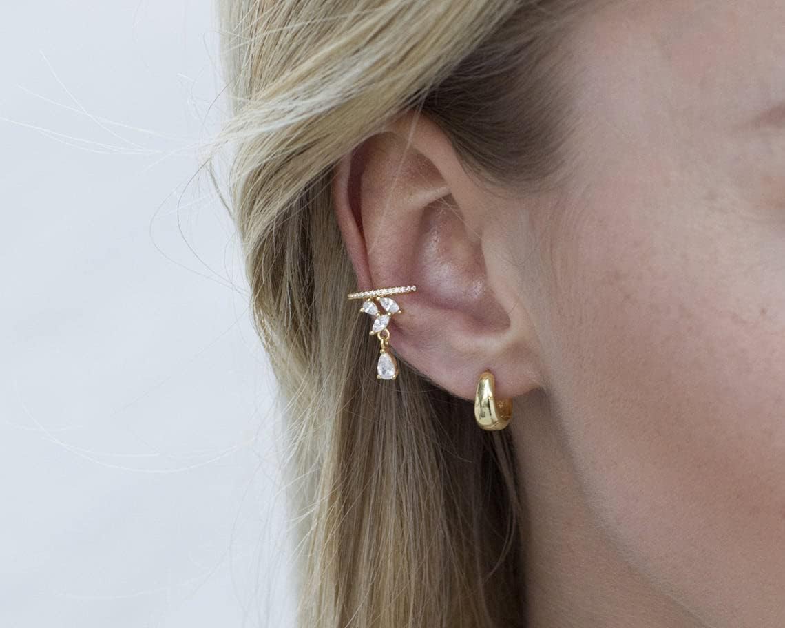 LILIE&WHITE Chunky Gold Hoop Earrings – Hypoallergenic, Minimalist Jewelry for Women