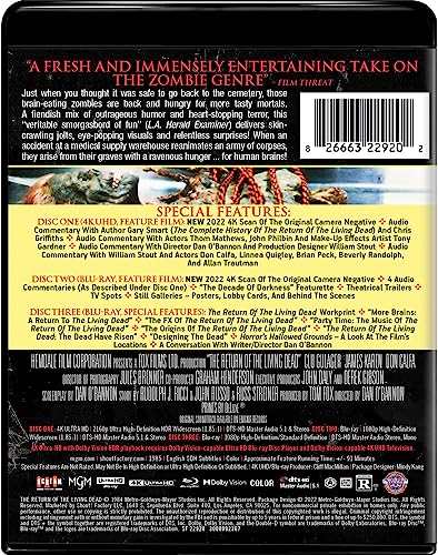 The Return of the Living Dead  Collector's Edition  - 4K/Blu-Ray