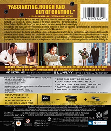Leon The Professional - 4K/Blu-ray (Used)