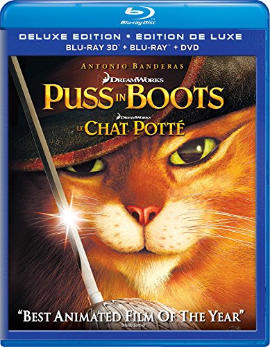 Puss in Boots - Le chat potté - 3D Blu-Ray/Blu-Ray/DVD (Used)