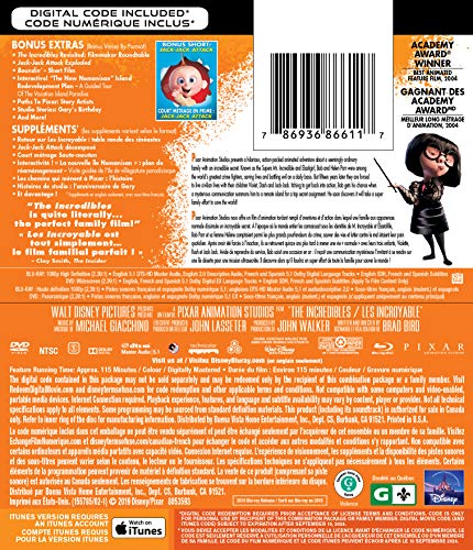 The Incredibles - Blu-Ray/DVD