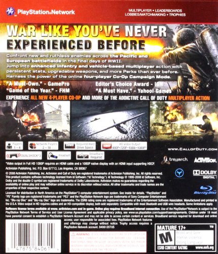 Call of Duty: World at War - PlayStation 3