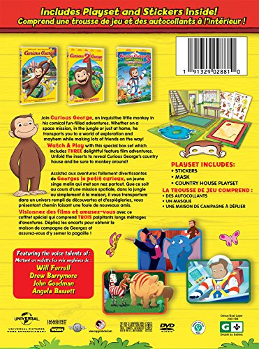 Curious George: 3 Movies & Playset - DVD