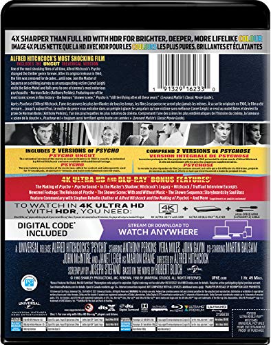 Psycho (1960) - 4K/Blu-Ray