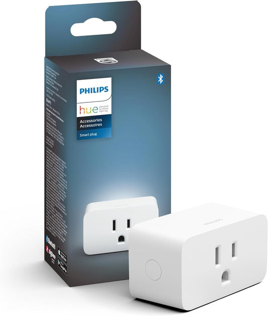 Philips Hue Smart Plug, White - 1 Pack - Turns Any Light Into a Smart Light - Control with Hue App - Compatible with Alexa, Google Assistant, and Apple HomeKit 🍁 All In One Marketplace Canada