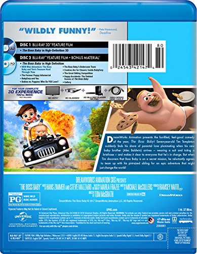 The Boss Baby (Deluxe Edition) - 3D Blu-Ray/Blu-Ray (Used)