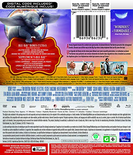 Dumbo - Blu-Ray/DVD (Used)