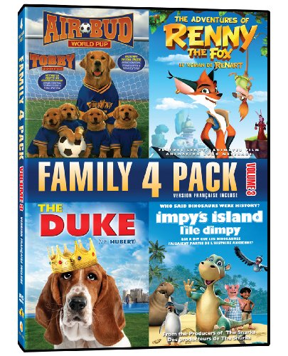 Family Quad Feature Volume 3 (Air Bud World Pup / Renny The Fox / The Duke / Impy's Island)