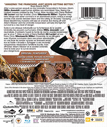 Resident Evil: Afterlife [Blu-ray] (Bilingual)