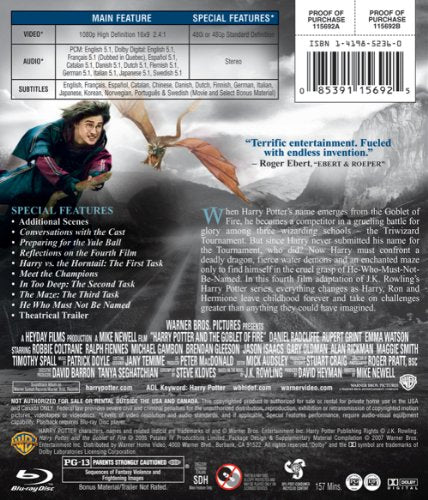 Harry Potter and the Goblet of Fire [Blu-ray]