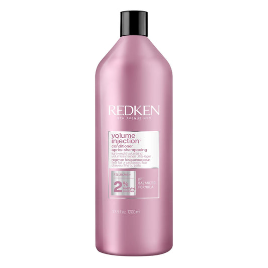 Redken Hair Conditioner, Volume Injection Conditioner Hair Volumizer For Fine Hair, Volumizing Conditioner Adds Lift & Body, With Filoxane, Paraben Free, 1000 ML 🍁 All In One Marketplace Canada