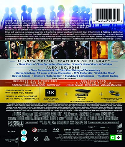 Close Encounters of the Third Kind - 4K/Blu-Ray (Used)