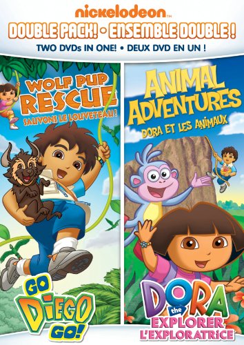 Dora & Diego Double Feature: Diego: Wolf Pup Rescue and Dora: Animal Adventures - DVD (Used)