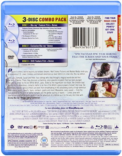 The Chronicles of Narnia: The Lion, the Witch and the Wardrobe - Blu-Ray/DVD (Used)