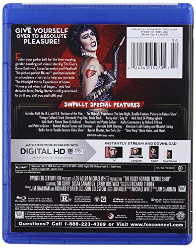 The Rocky Horror Picture Show 40th Anniversary - Blu-Ray