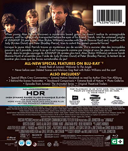 Jumanji - 4K UHD [Blu-ray] (Bilingual)