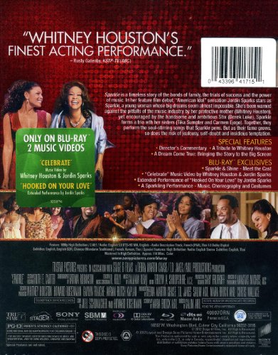 Sparkle ÉDITION LIMITÉE COFFRET 2 Disques Blu-ray DVD / DISQUE BONUS « Dans les coulisses de la musique » Avec Jordin Sparks et Whitney Houston