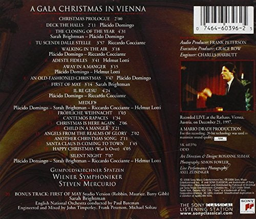 Placido Dominigo, Sarah Brightman, Helmut Lotti & Riccardo Cocciante / A Gala Christmas in Vienna - CD (Used)