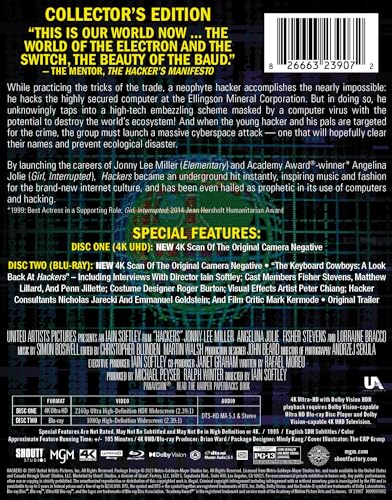 Hackers: Limited Edition Steelbook - 4K/Blu-Ray