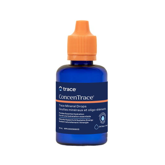 Trace Minerals ConcenTrace Drops | 60 ML | Full Spectrum Minerals | Ionic Liquid Magnesium, Chloride, Potassium | Low Sodium | Energy, Electrolytes, Hydration 🍁 All In One Marketplace Canada