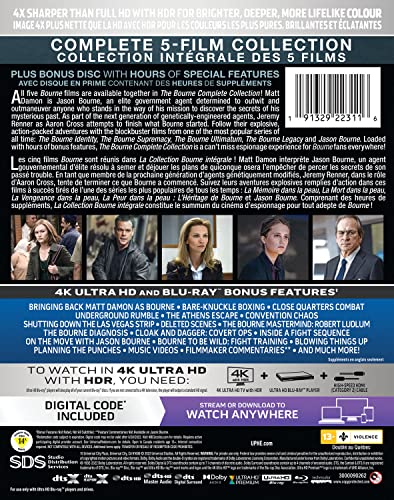 The Bourne Complete Collection - 4K/Digital