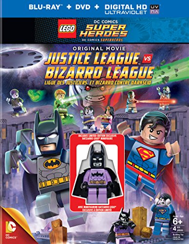 LEGO DC Comics Super Heroes: Justice League vs. Bizarro League with Batzarro Figure (Bilingual) [Blu-ray]
