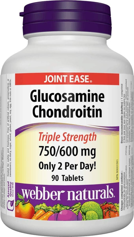 Webber Naturals Glucosamine Chondroitin, 90 Tablets 🍁 All In One Marketplace Canada