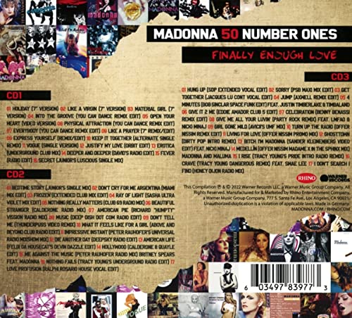 Madonna / Finally Enough Love: 50 Number Ones - CD (Used)