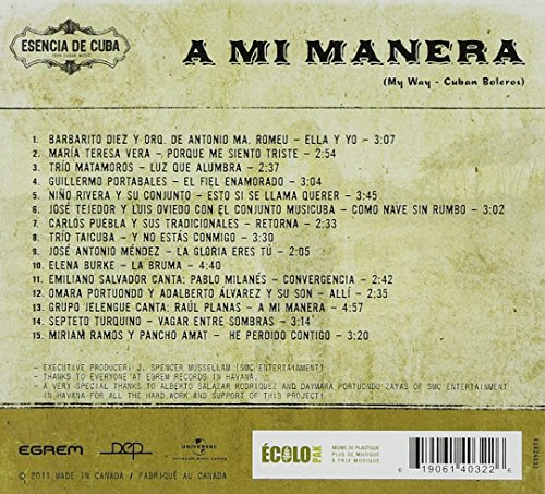 A Mi Manera (My Way - Cuban Boleros)