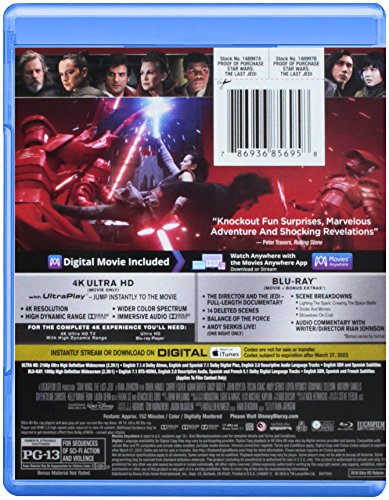 Star Wars / The Last Jedi - 4K/Blu-Ray