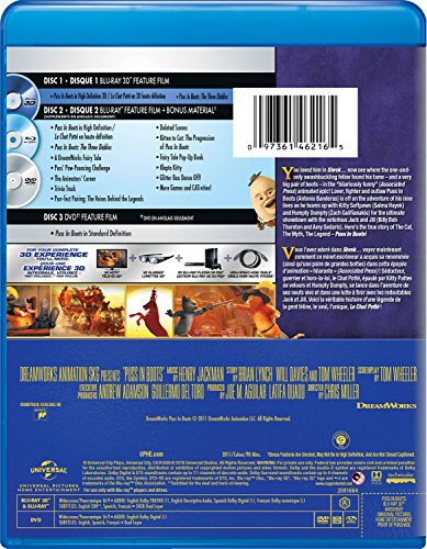 Puss in Boots - Le chat potté - 3D Blu-Ray/Blu-Ray/DVD (Used)
