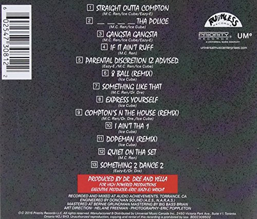 N.W.A. / Straight Outta Compton - CD