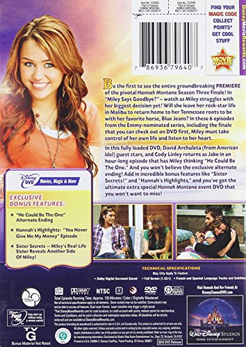 Hannah Montana: Miley Says Goodbye?