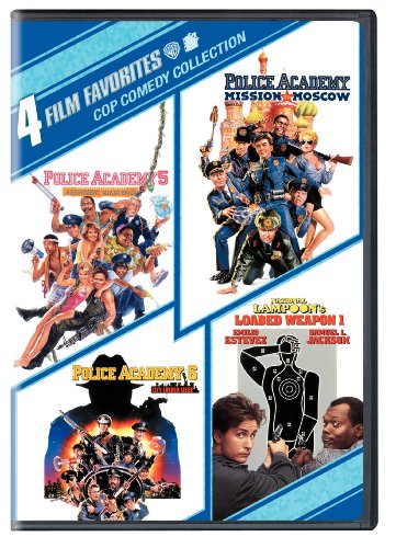 4 Film Favorites: Cop Comedy Collection (Police Academy 5: Assignment Miami Beach / Police Academy 6: City Under Siege / Police Academy: Mission To Moscow / National Lampoon's Loaded Weapon 1) - DVD (Used)
