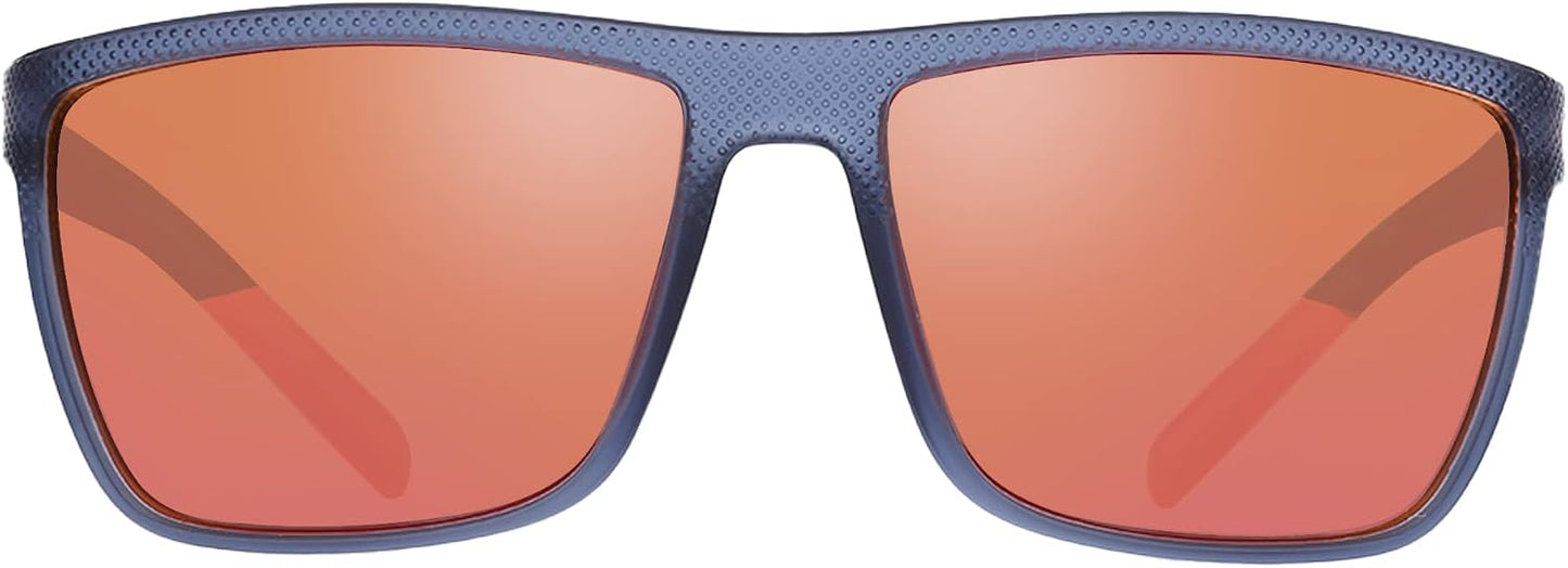 ZENOTTIC Polarized Sunglasses for Men – Lightweight TR90 Frame, UV400, Square