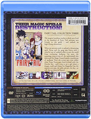 Fairy Tail - Collection Three - Contains Episodes 49-72 [Blu-ray]