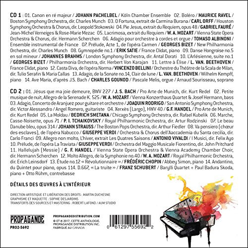 Various / La musique classique préférée des Québécois - CD