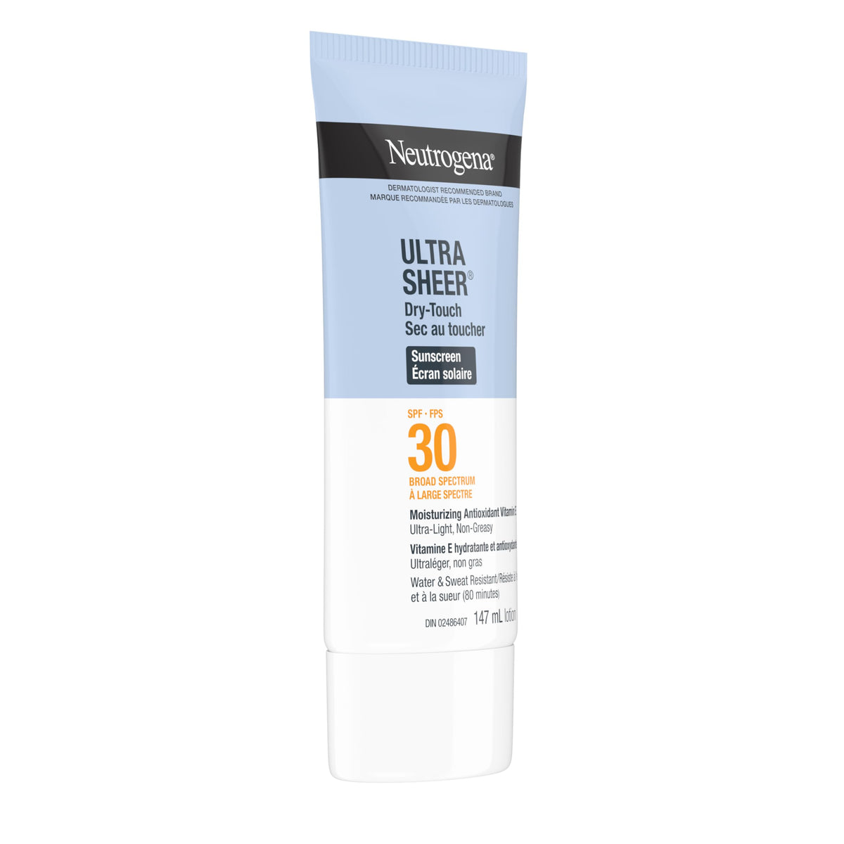 Neutrogena Sunscreen Lotion SPF 30, Ultra Sheer Dry-Touch Sun Cream, Oxybenzone-free, Dermatologist-tested, Water Resistant & Non-Greasy, 147mL 🍁 All In One Marketplace Canada