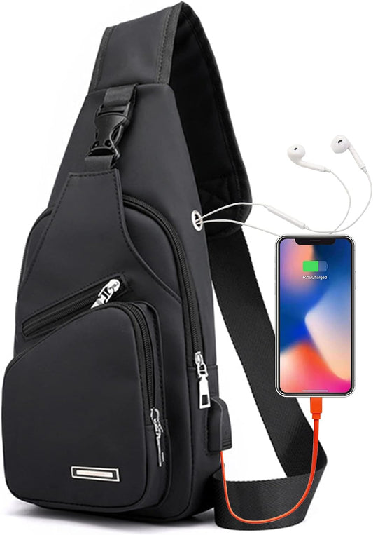 Waterproof Sling Bag – Crossbody Backpack for Men & Women, Hiking Daypack, Chest Bag