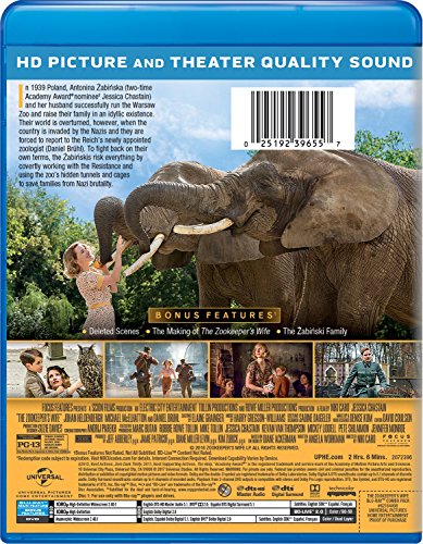 The Zookeeper's Wife [Blu-ray] [Import]
