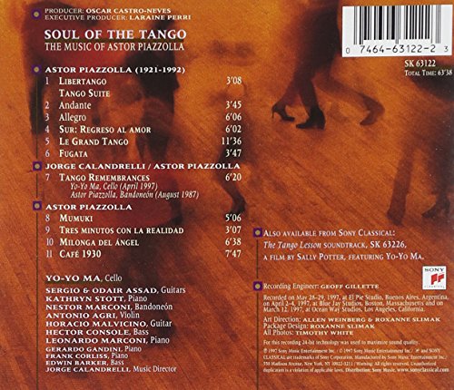 Yo-Yo Ma / Soul of the Tango: The Music of Astor Piazzolla - CD (Used)