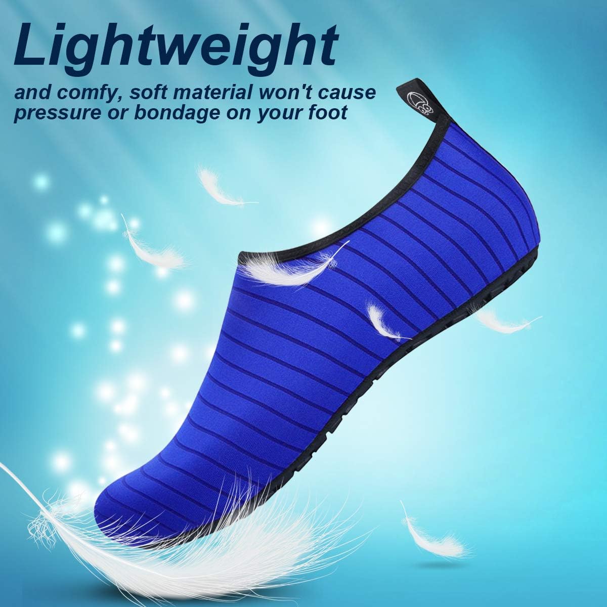 semai Quick-Dry Water Shoes – Non-Slip Aqua Socks for Beach, Swimming & Yoga, Men Women Kids